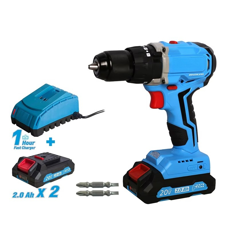 Power Tools Combo Kits - 20v Cordless Brushless Drill Power Tool
