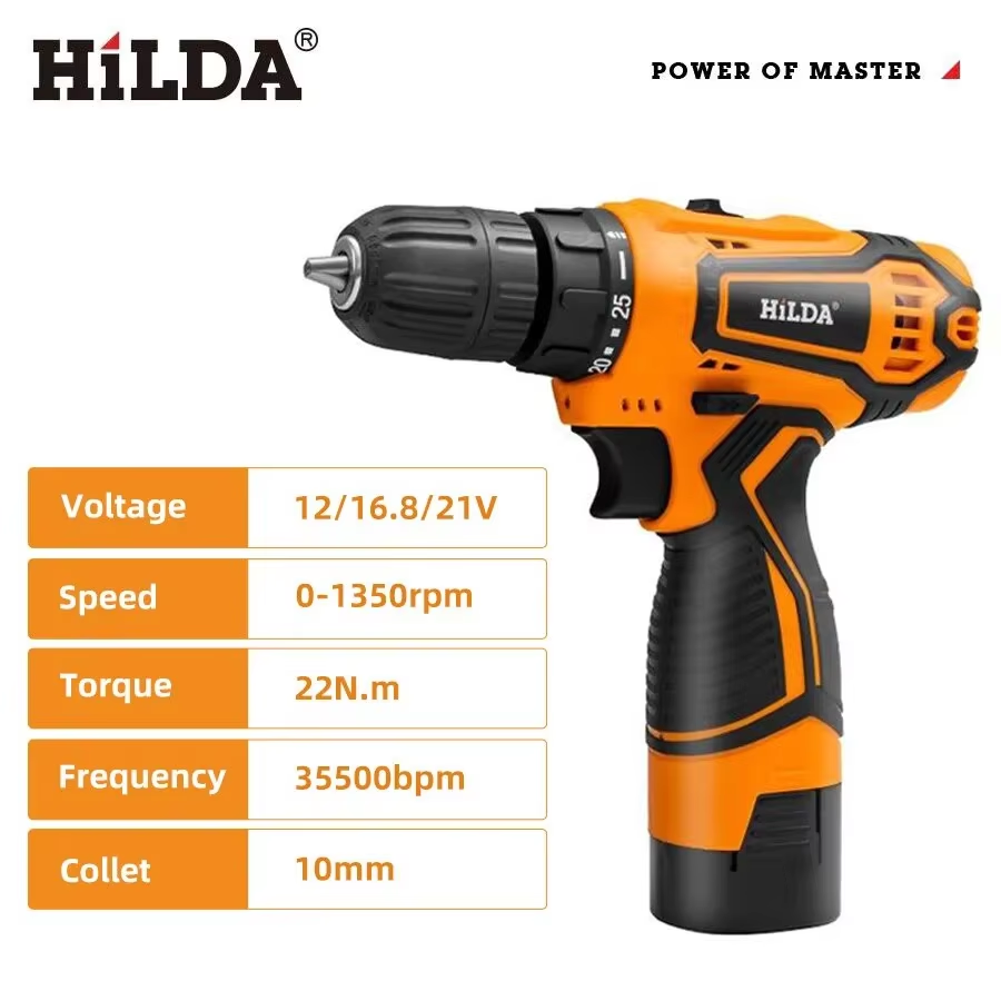HILDA 12V/16.8V Cordless Drill - Power Tools You Must Have recension och pris